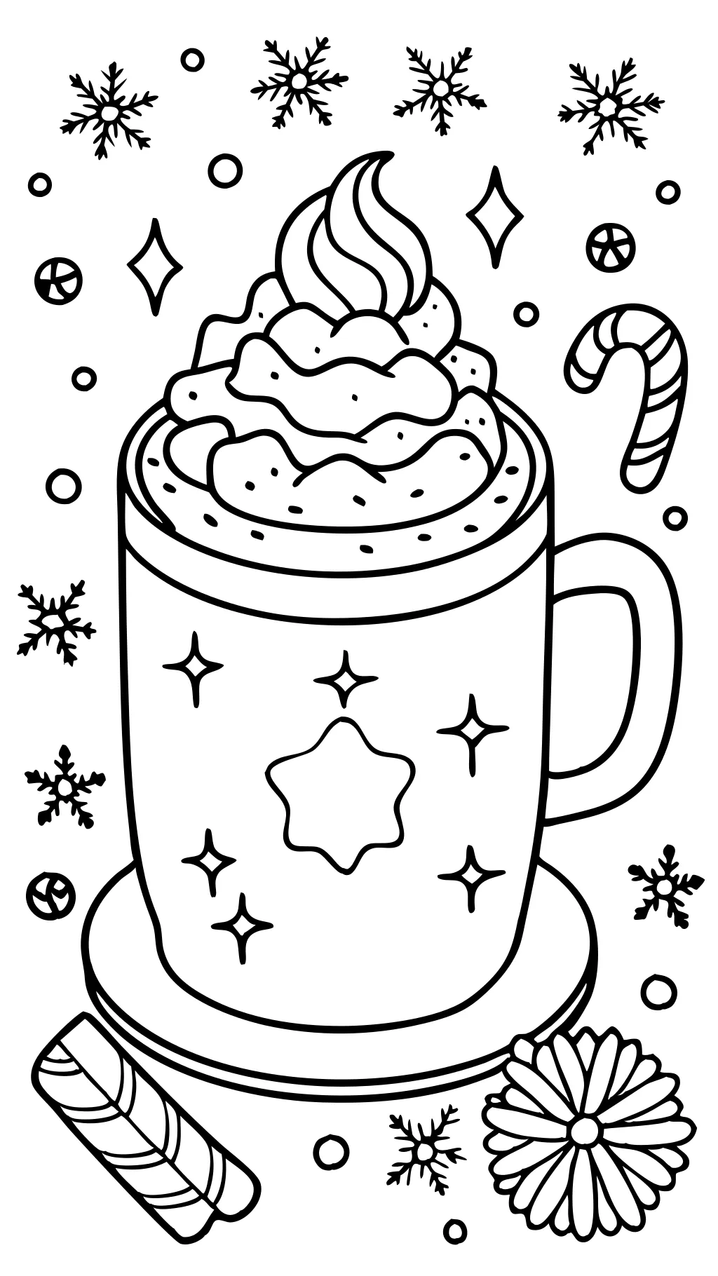 coloriage chocolat chaud